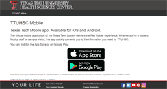 Desktop Screenshot of mobile.ttuhsc.edu