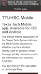 Mobile Screenshot of mobile.ttuhsc.edu