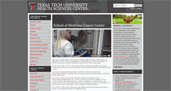 Desktop Screenshot of cancer.ttuhsc.edu