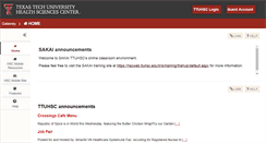 Desktop Screenshot of elearn.ttuhsc.edu