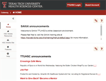 Tablet Screenshot of elearn.ttuhsc.edu